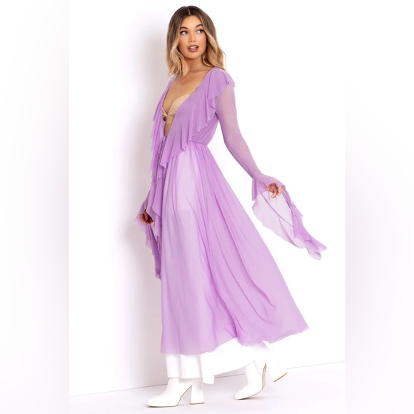 BLACKMILK Ocean Flower Flouncy ROBE! - Picture 5 of 8